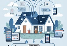 How to Access Your NAS Remotely – 3D illustration showing secure family setup with NAS, smartphone, padlock, globe, and family silhouette