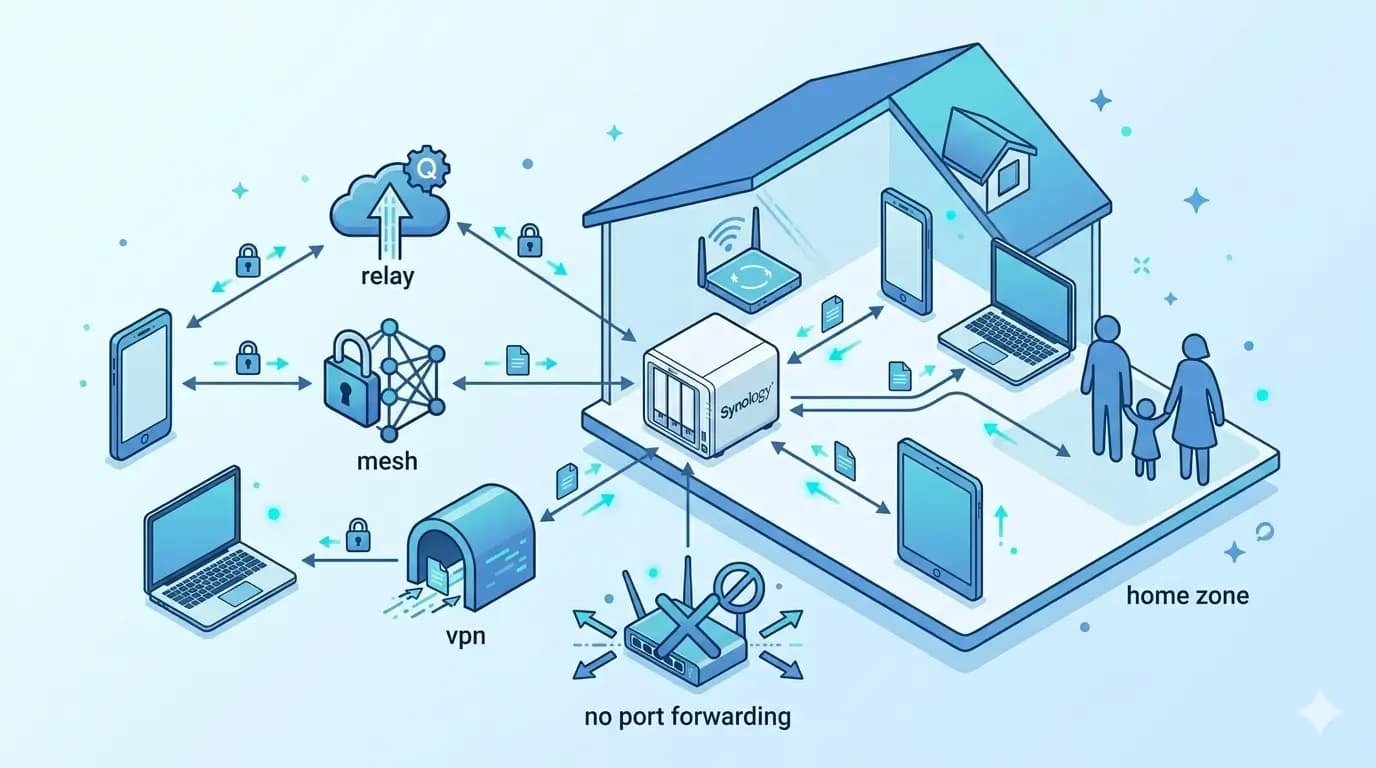 How to Access Your NAS Remotely setup on a family home network