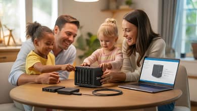 DIY Family NAS setup guide 2026 — American family installing home network storage