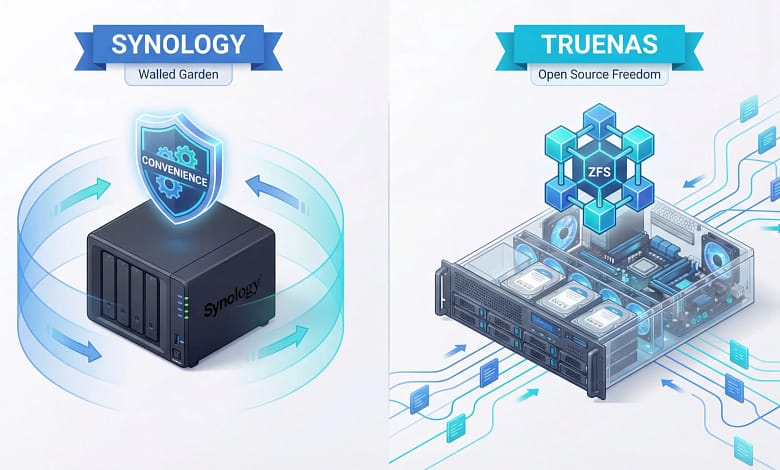 synology vs truenas 2026 comparison